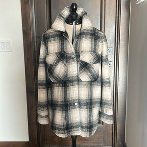 Neutral Plaid Shacket